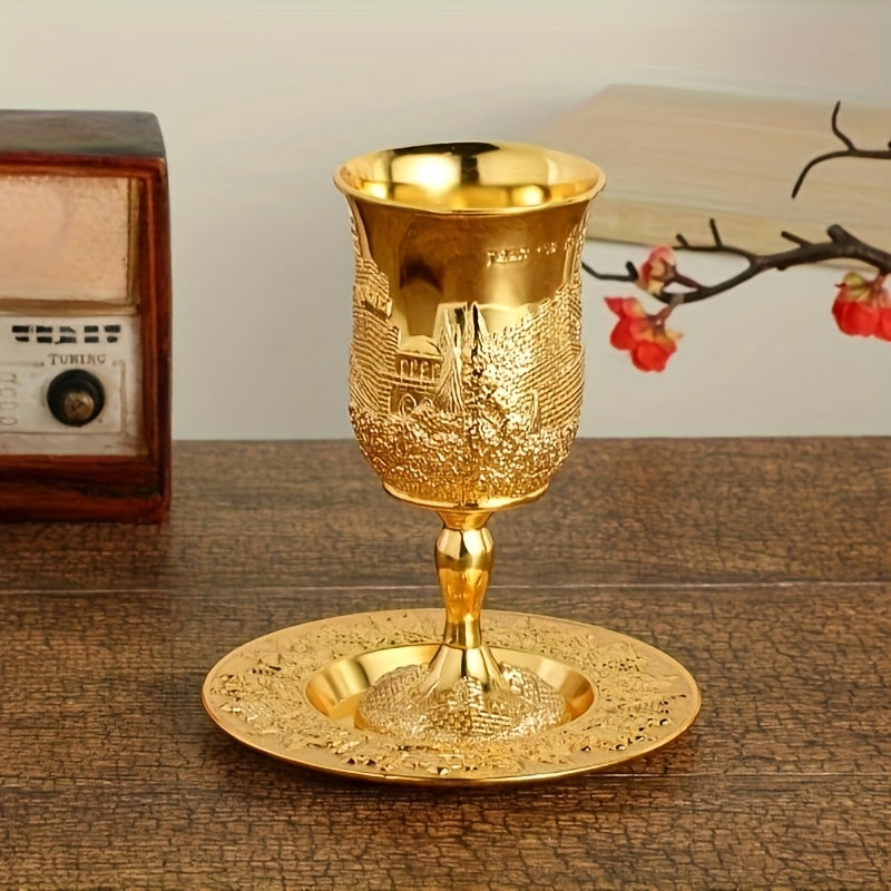 Copa de Kiddush con Relieve de Jerusalén