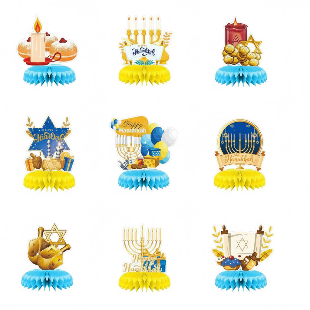 Decoraciones de Mesa de Papel para Janucá – Estilo y Tradición